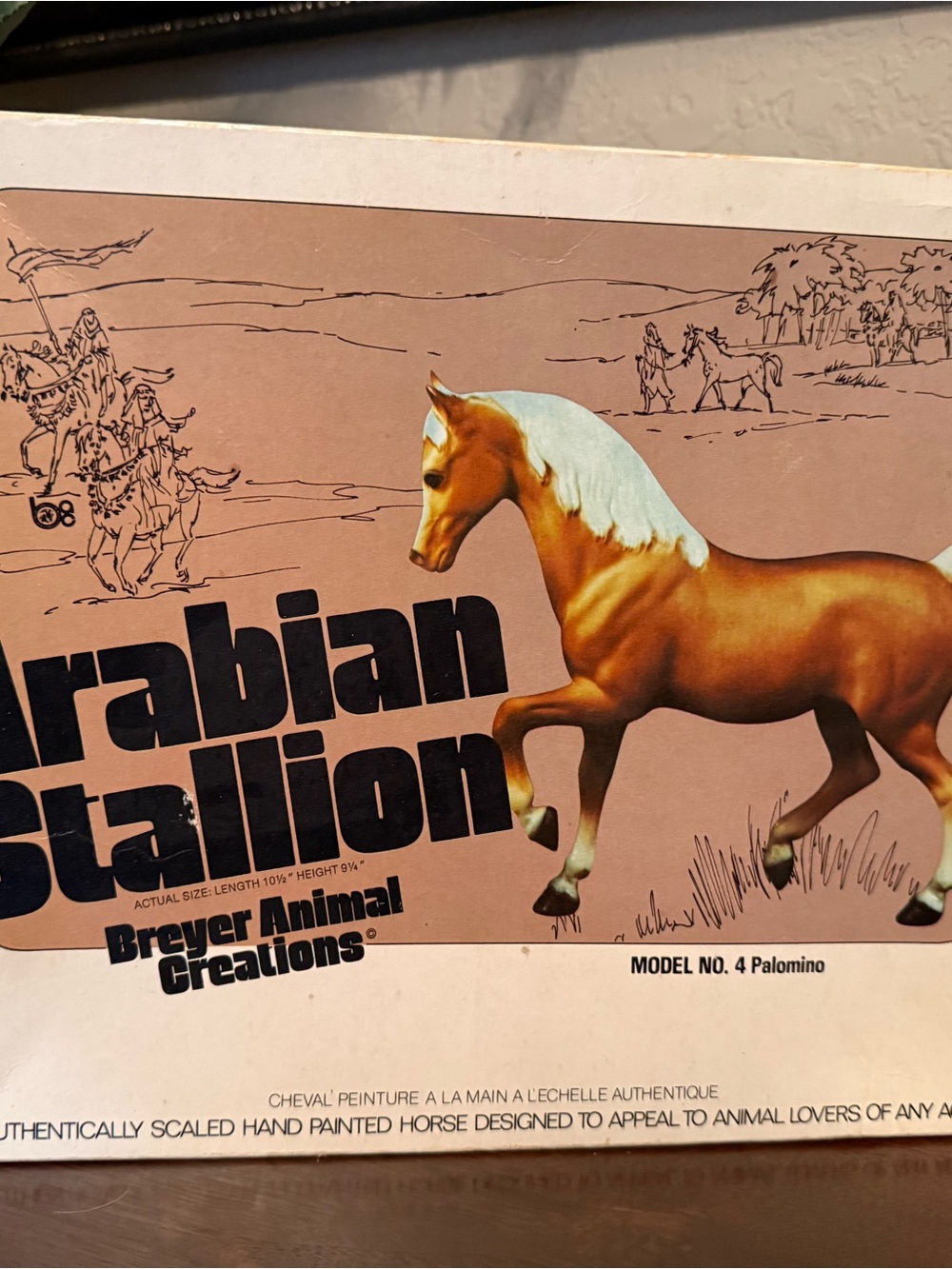 Breyer Arabian Stallion Palomino Arabian Stallion with Cream Mane